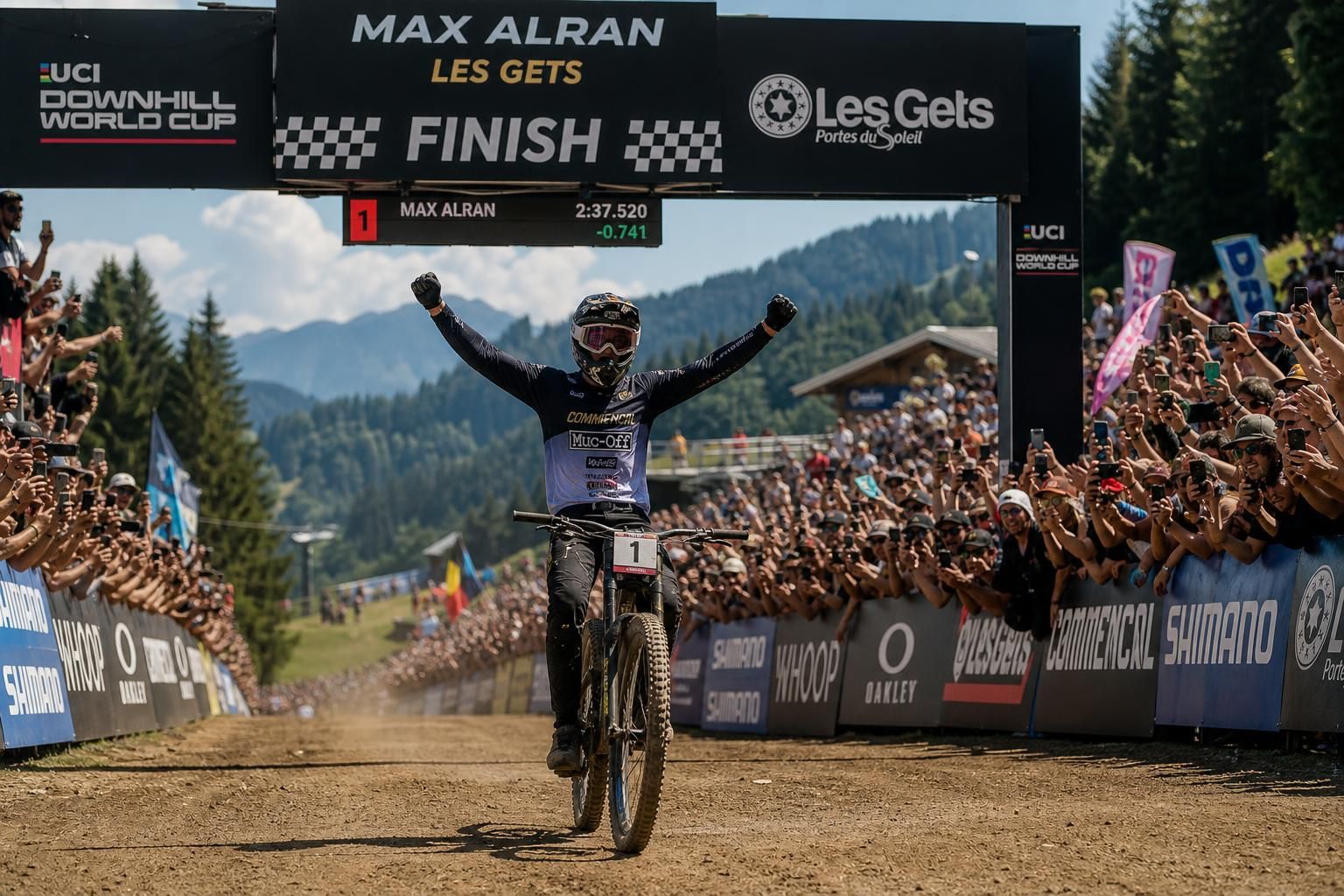 revivez la coupe du monde vtt les gets 2026 avec max alran sacré roi de la descente. retrouvez tous les résultats et suivez le live en direct dès maintenant.