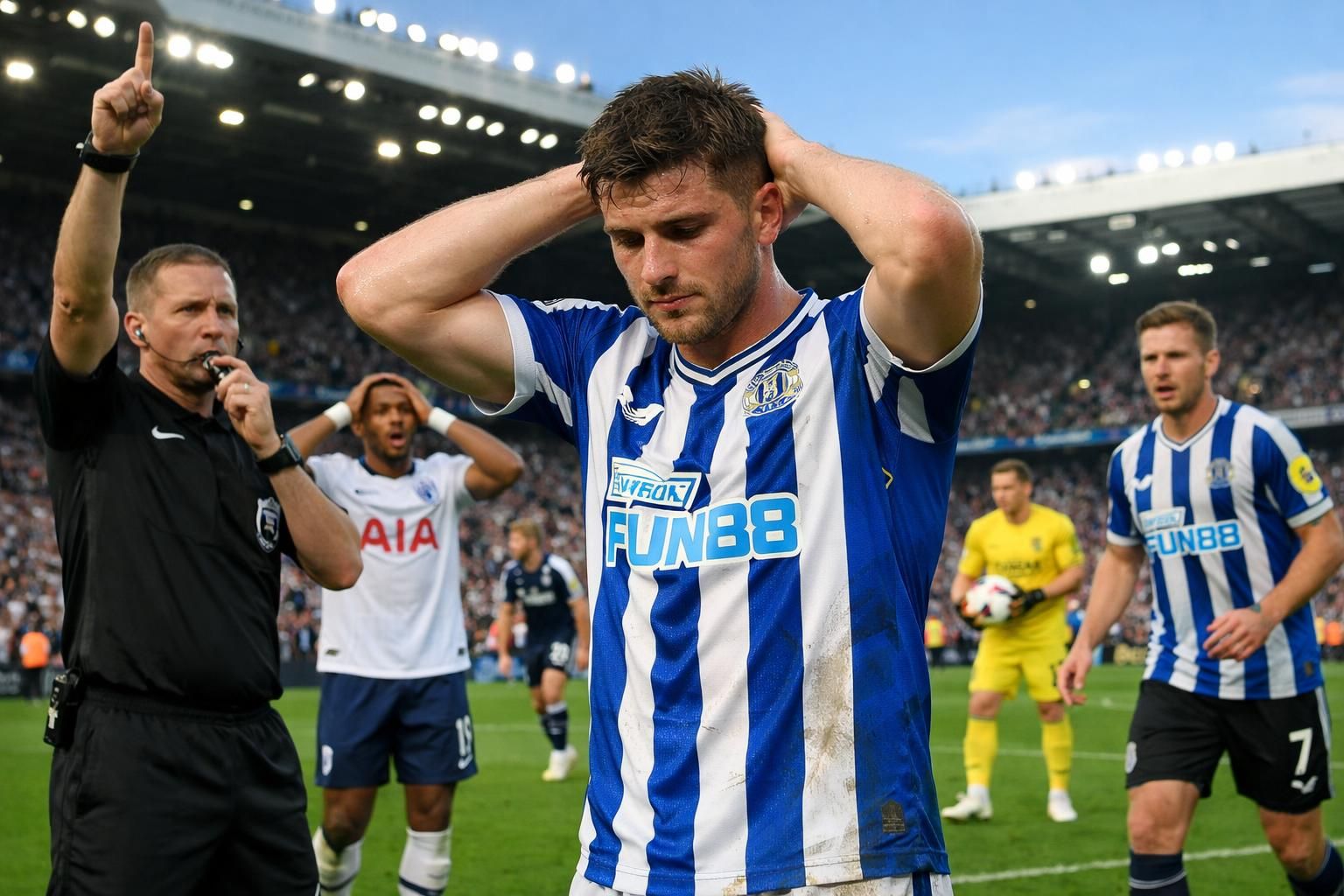 un ancien prodige de manchester united débute en premier league avec son nouveau club en offrant un penalty dès son premier match, marquant un début prometteur.