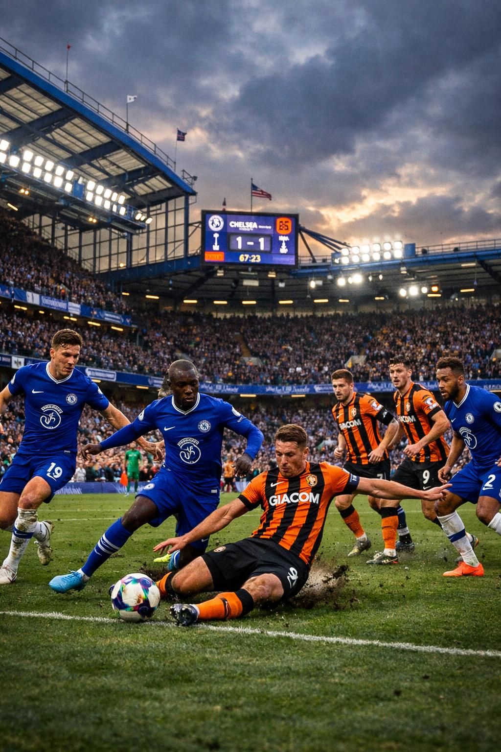 chelsea a été accroché à domicile par hull au stamford bridge dans un match intense où les deux équipes ont montré une grande détermination.