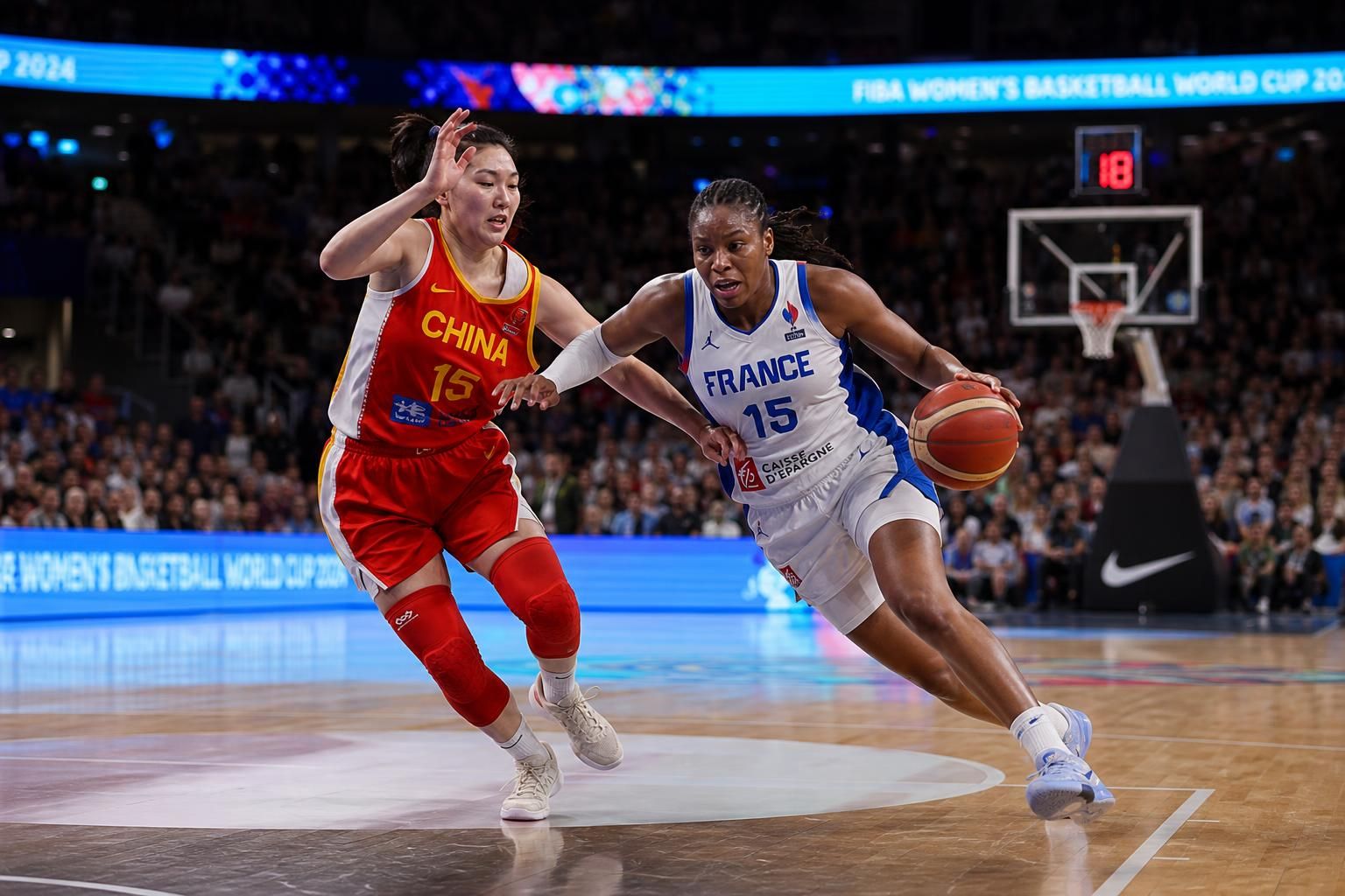 suivez en direct et en streaming le match passionnant de la coupe du monde féminine de basket entre la france et la chine, avec le score en temps réel et toutes les actions exclusives.
