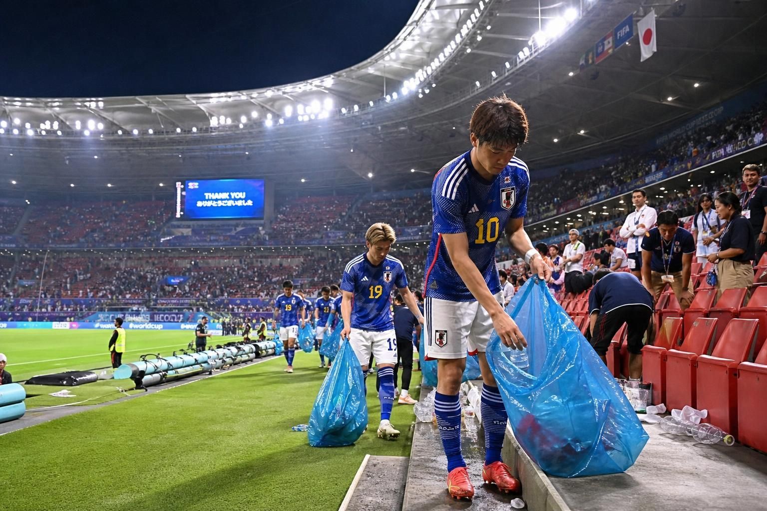 découvrez comment les joueurs japonais de la coupe du monde sont reconnus pour leur discipline exemplaire dans le nettoyage des stades, malgré des comportements plus variés hors du terrain.