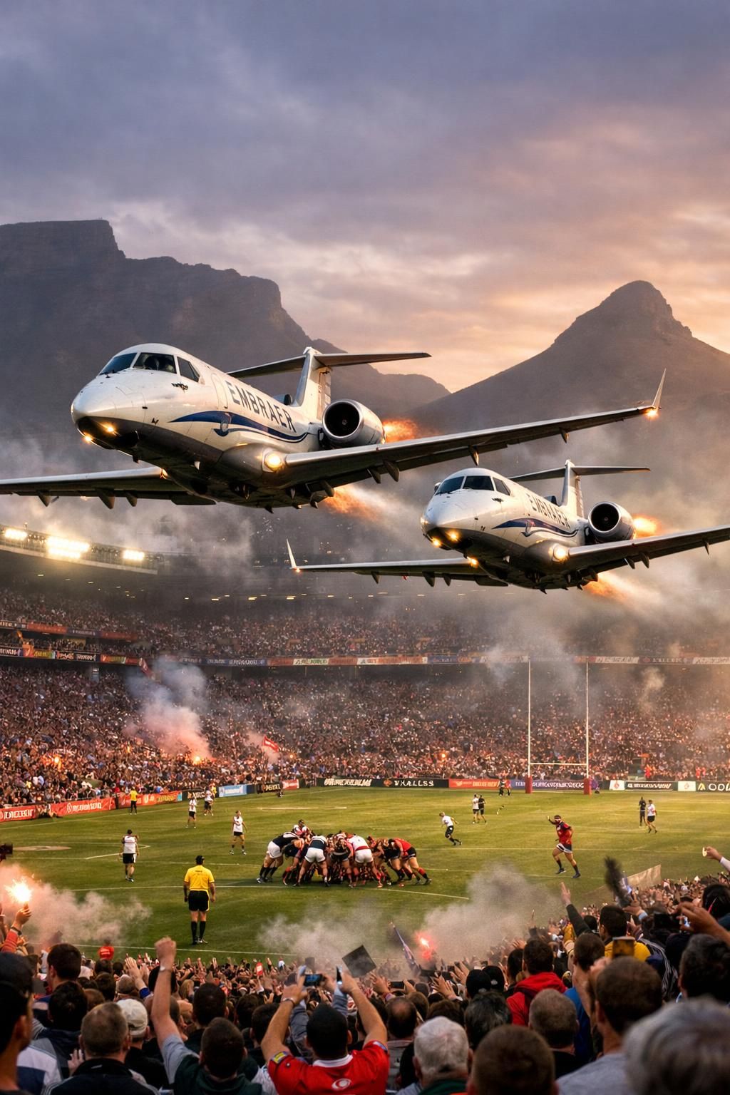 des jets passent à moins de 15 mètres au-dessus d'un stade plein, suscitant un débat intense sur la sécurité et les risques.