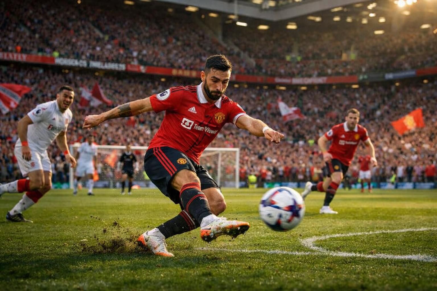 bruno fernandes égale le record d'assists en premier league lors de la victoire de manchester united face à nottingham forest, offrant un spectacle mémorable aux fans.
