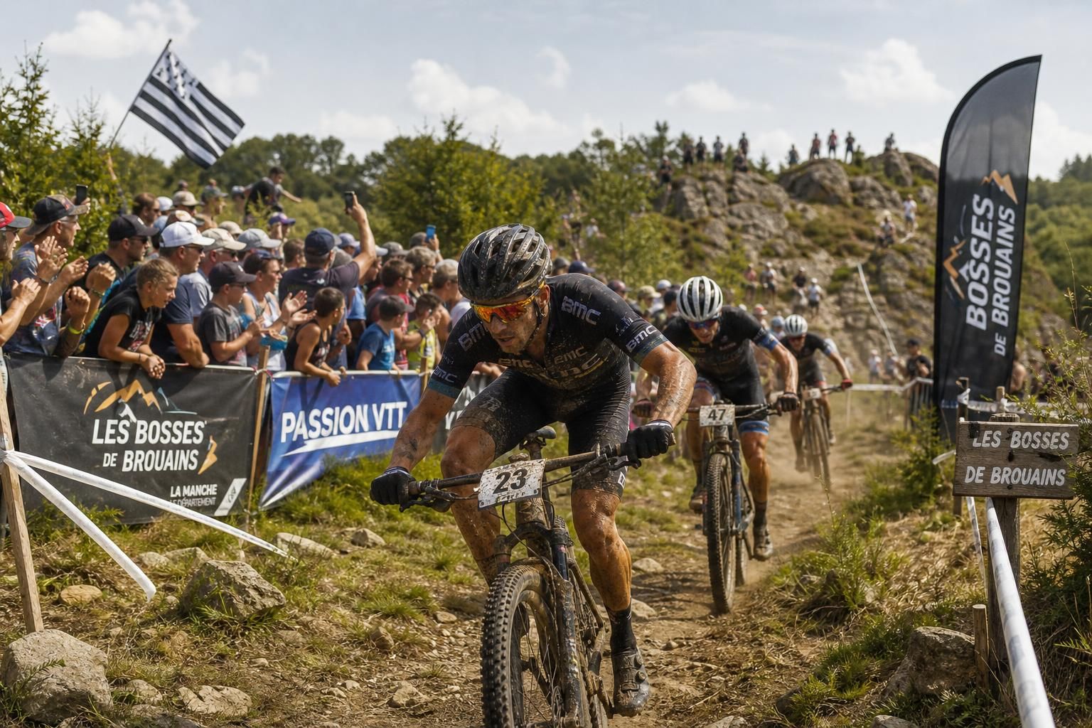 vivez l'excitation de la coupe du monde junior de vtt aux bosses de brouains, un événement exceptionnel réunissant entre 4 000 et 5 000 passionnés pour des courses spectaculaires et un esprit de compétition unique.