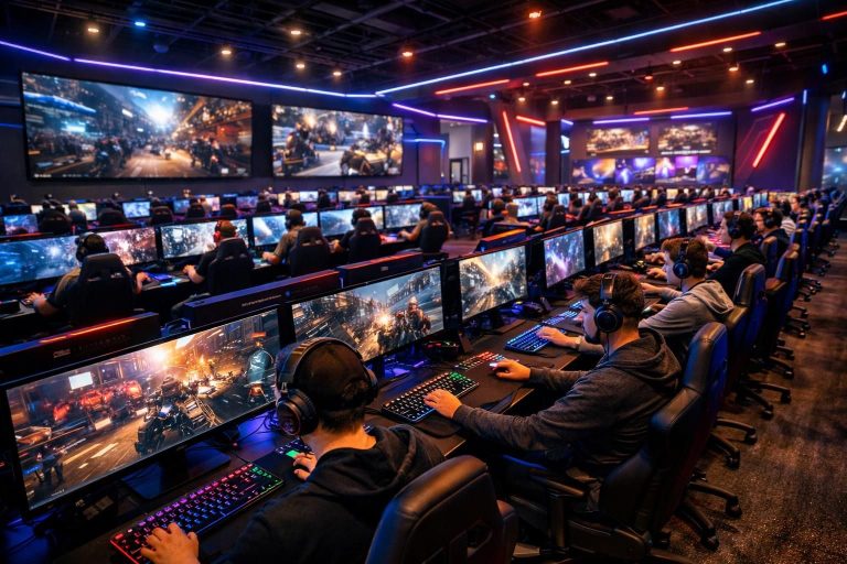 découvrez le nouveau centre legacy drive lounge à plano, équipé de plus de 40 pc de gaming pour une expérience esports immersive unique en son genre.