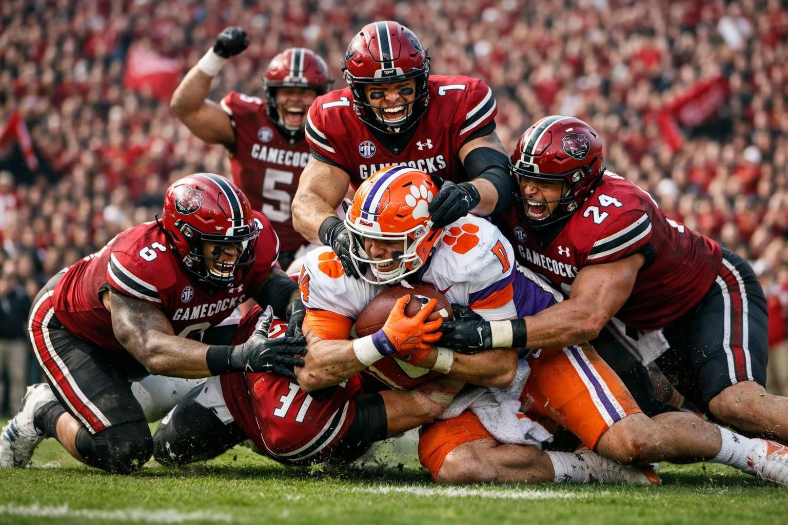 les gamecocks s'imposent face à clemson et ajoutent un point précieux dans la série palmetto, renforçant leur suprématie dans ce derby historique.