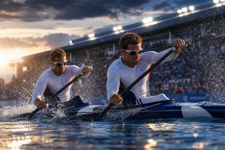 lors du mondial de canoë-kayak à vaires-sur-marne, deux athlètes français se distinguent en remportant une médaille en kayak, illustrant leur talent et la performance tricolore.
