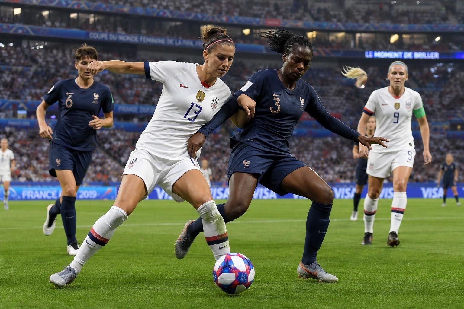 découvrez le choc épique de la demi-finale de la coupe du monde féminine entre les états-unis et la france. revivez les moments forts de ce retour en action intense et passionnant.