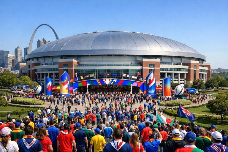 saint-louis candidate pour accueillir des matchs de la coupe du monde masculine de rugby 2031 au dome, offrant un cadre moderne et une expérience unique aux fans.