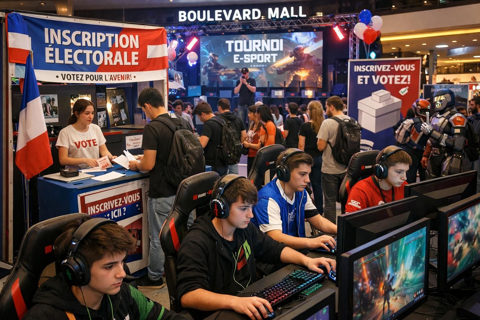 découvrez comment un événement e-sport au boulevard mall transforme l'inscription des électeurs en combinant technologie et engagement citoyen.