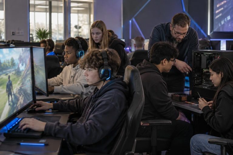 à kentwood, un programme d’e-sport aide les élèves à développer leurs compétences numériques et à se préparer aux métiers de la technologie.