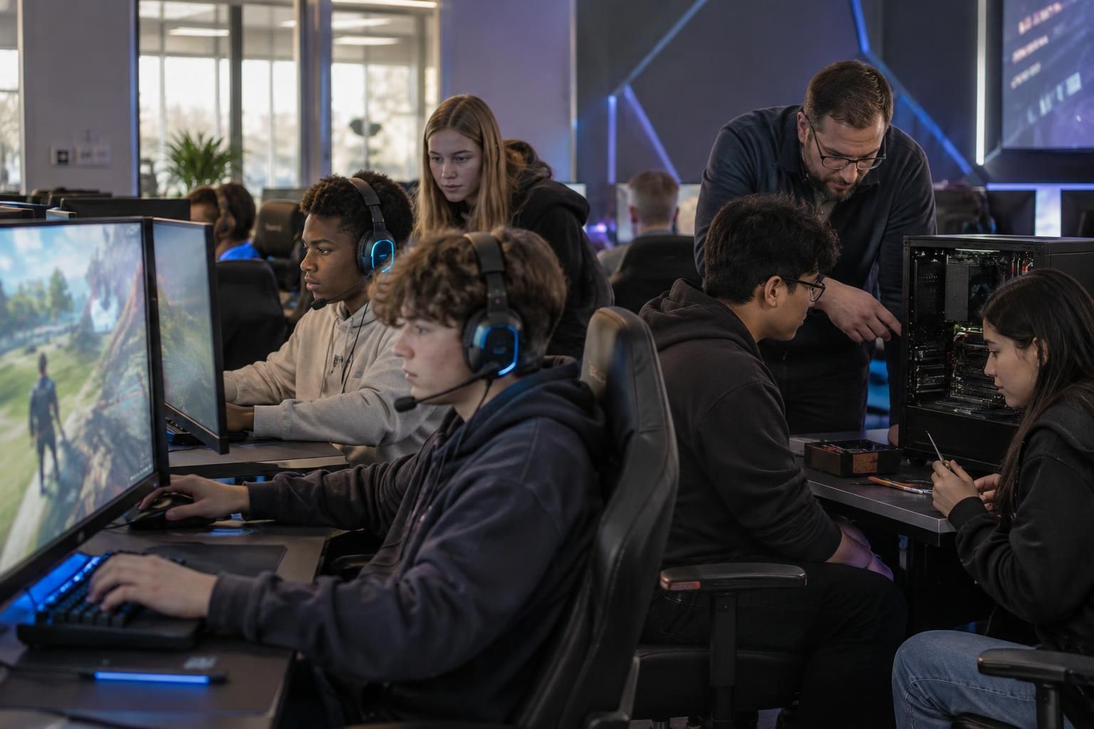 à kentwood, un programme d’e-sport aide les élèves à développer leurs compétences numériques et à se préparer aux métiers de la technologie.