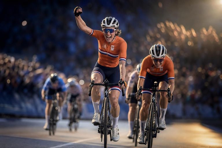 revivez la victoire éclatante de vollering aux championnats d’europe féminins de cyclisme, offrant un doublé historique aux pays-bas.