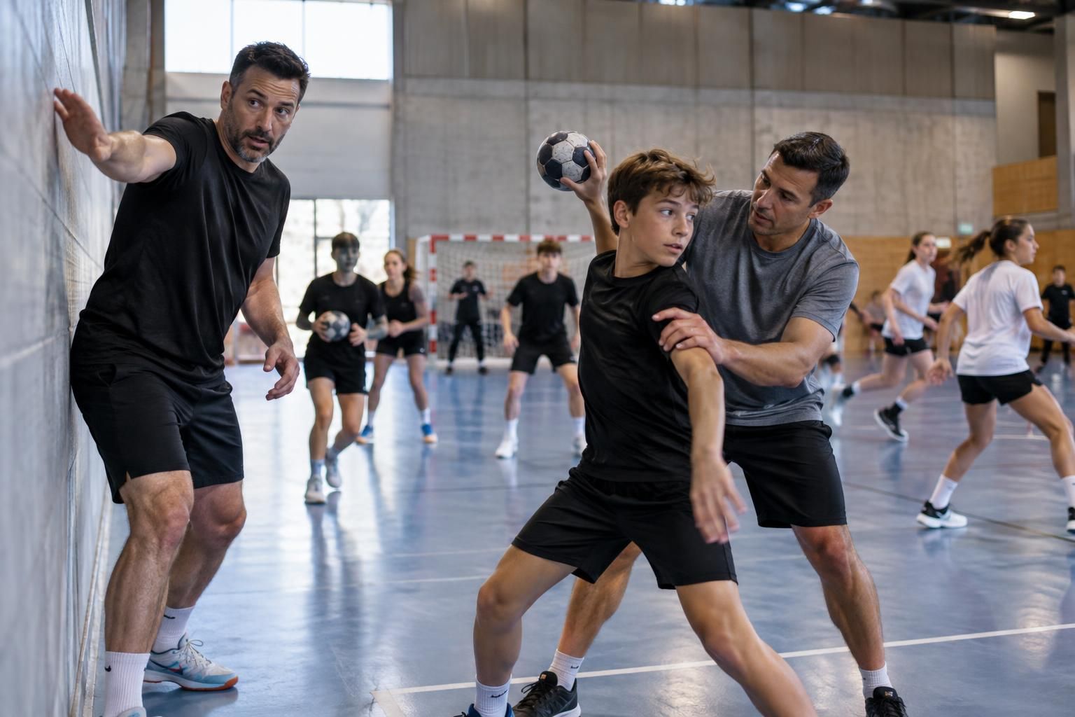 david fink et ivan burgos transmettent leur savoir lors d’un stage wph dédié aux jeunes joueurs au mac, pour faire émerger la relève du water-polo.