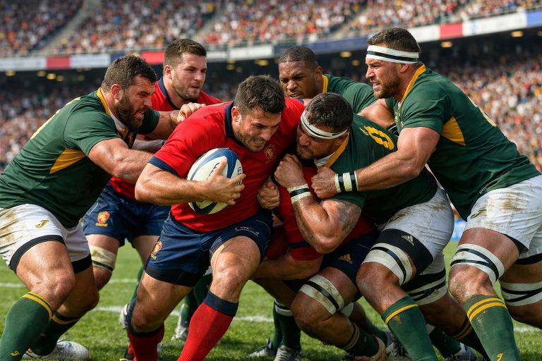 découvrez comment la défense sud-africaine a tenu bon face à l'attaque espagnole lors du match intense couvert par am850, une confrontation pleine de tactique et de rebondissements.