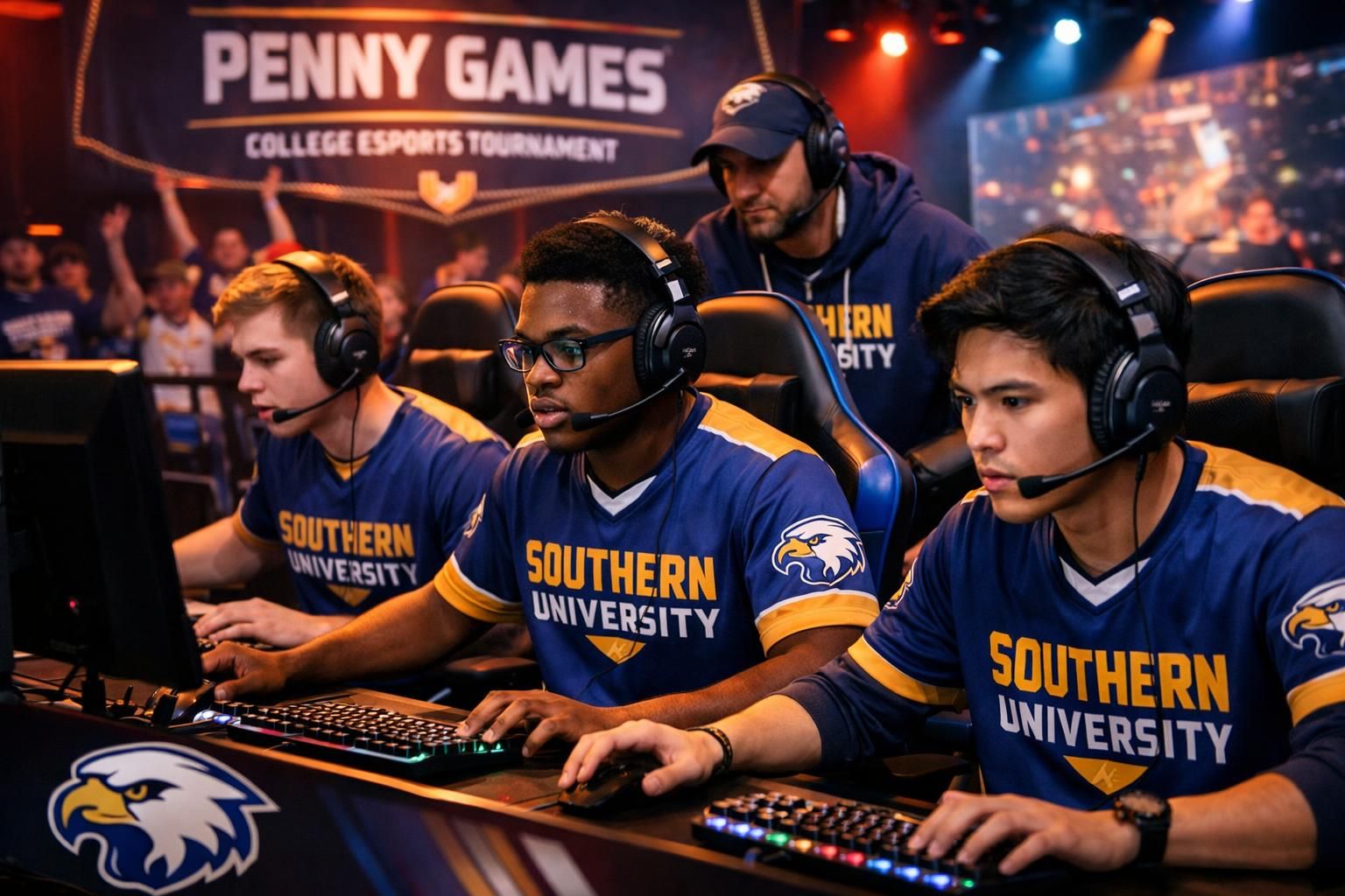 l'équipe esports de southern university s'impose avec brio lors des premiers tours des penny games, démontrant un talent et une stratégie impressionnants.