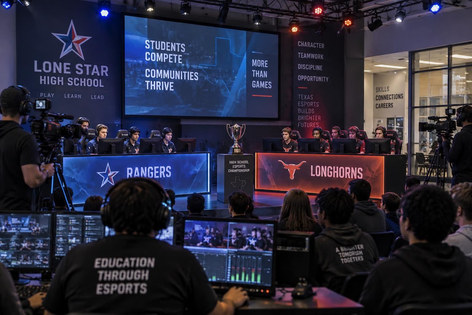 longview isd inaugure une arène d’esport pour développer les compétences des élèves et les préparer aux carrières dans la technologie et les médias.