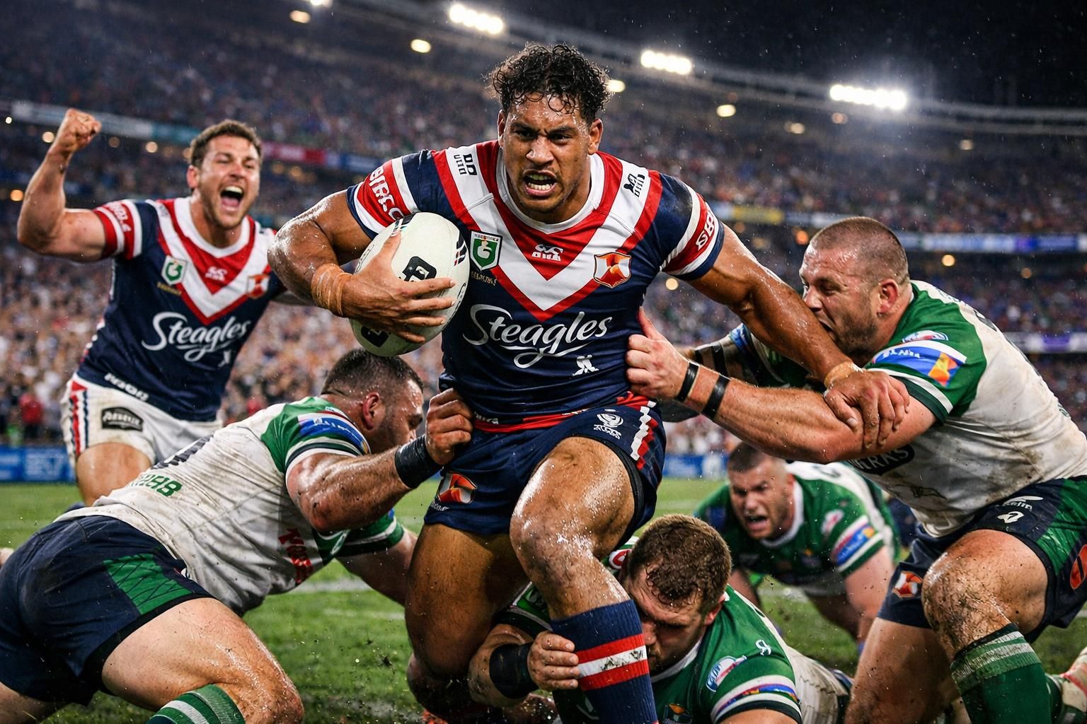 découvrez comment nawaqanitawase a mené les roosters à la victoire et les a propulsés vers leur 16e titre en nrl lors d'un match intense de rugby à xiii.