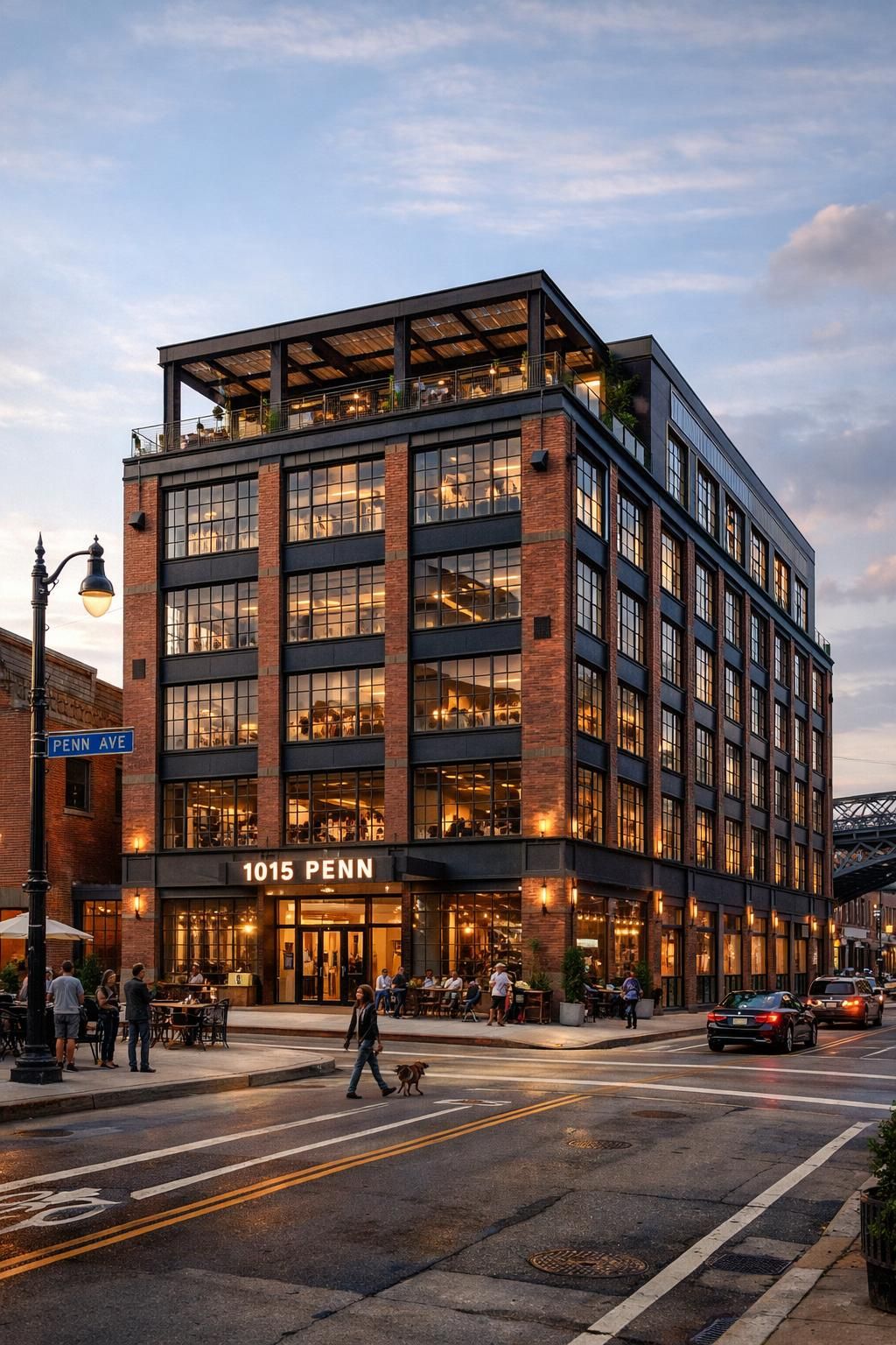 walnut capital rĂ©alise la transformation d'un immeuble de bureaux situĂ© sur penn avenue, au cĆur de pittsburgh, alliant modernitĂ© et dynamisme urbain.